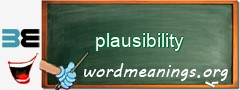 WordMeaning blackboard for plausibility